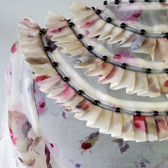 Zimmermann Mischief Tuck Beaded Blouse + Skirt S/S 2016 - Picture 7 of 13